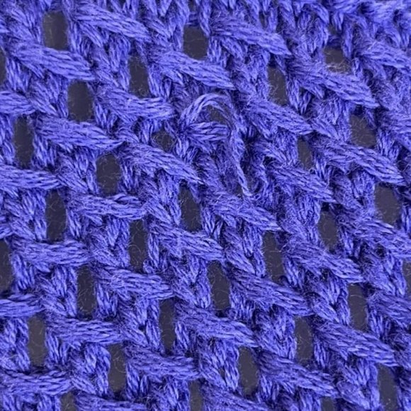 Tommy Bahama Channel Isle 100% Cotton Sweater - Royal Blue/Purple - S - Picture 6 of 8